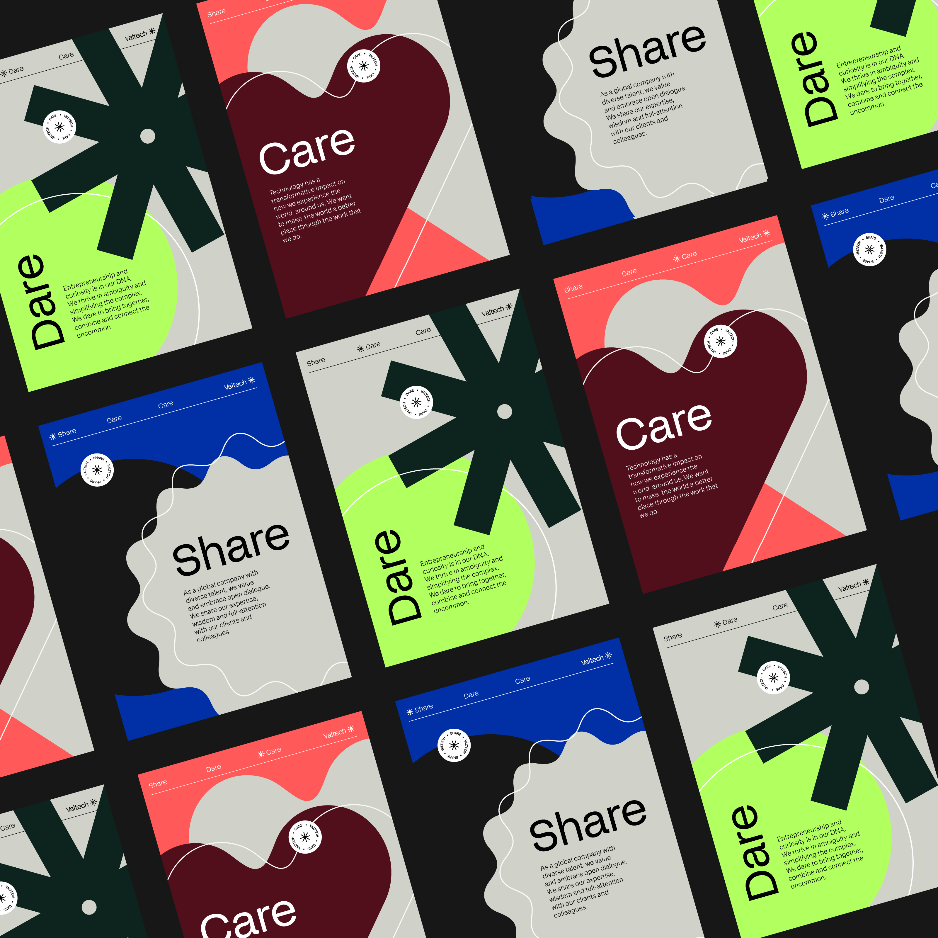 Affiches Share Dare Care